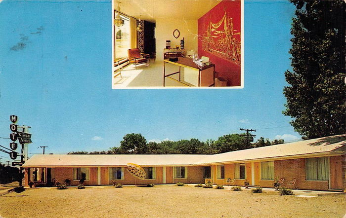Kings Arms Motel (Budget Inn) - Old Postcard